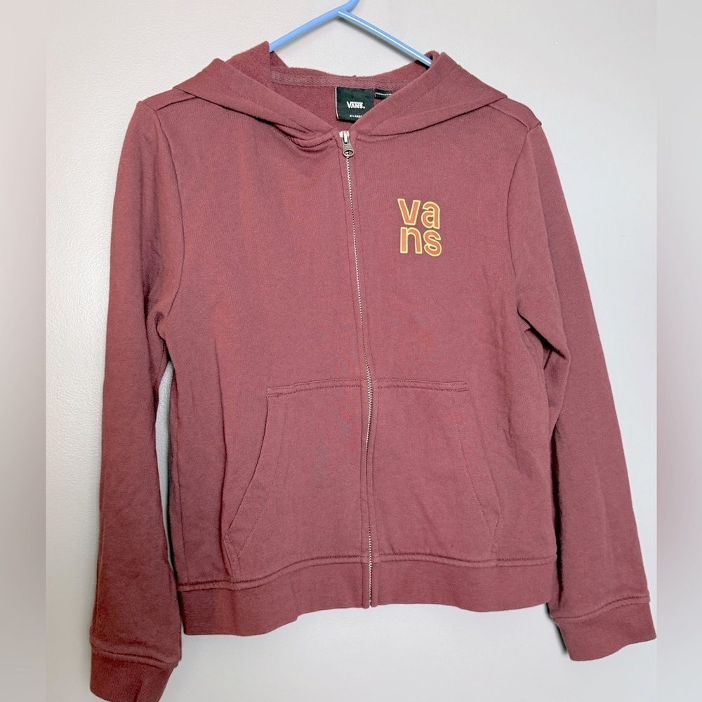 Vans Off The Wall Van Doren Ridge Full Zip Hoodie Unisex Kids Sz XL 19" PTP